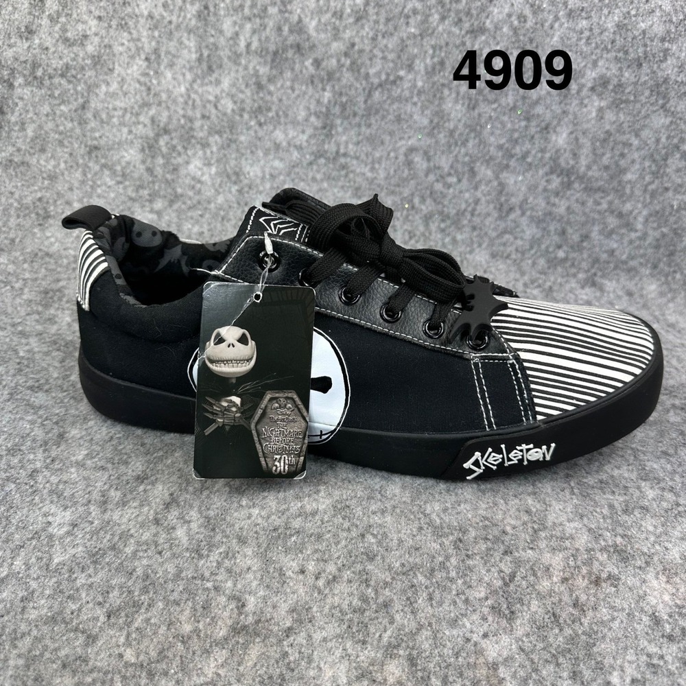 Nightmare Before Christmas Jack Skellington Canvas Sneakers Womens 12 NEW